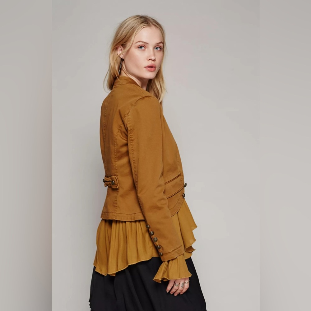 Like 🆕 Free People | Romantic Ruffle Jacket Small - Picture 3 of 16